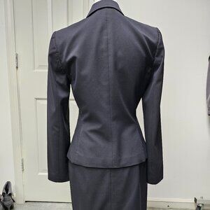 Tahari Dark Navy Pinstripe Suit